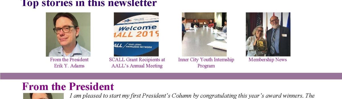 September/October 2019 Newsletter