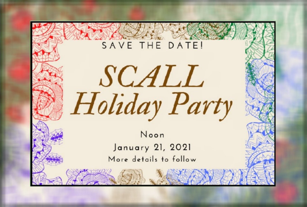 Holiday Party Save The Date Scall